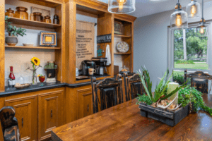 Image of Coffee Bar at HarBet Lodge Hotel in Alvin Texas