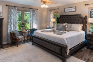 Image of Master Suite King Bed at HarBet Lodge ranch hotel in Alvin, Texas
